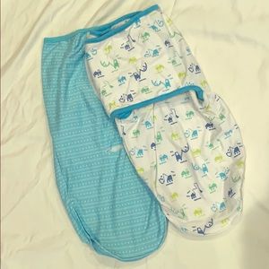 Set of 2: Baby Boy Swaddles